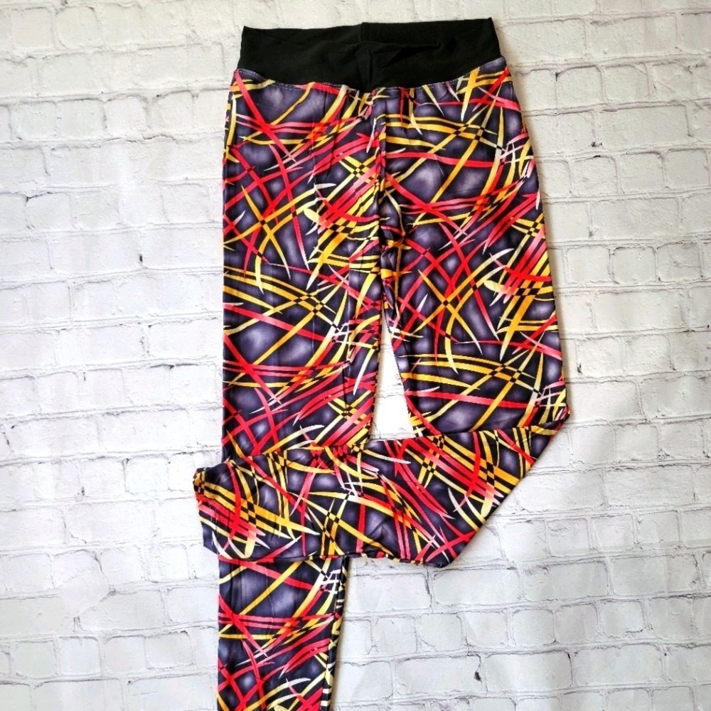 J & Me multicolor‎ yoga pants/leggins